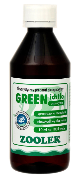 ZOOLEK GREEN ZIELEŃ 30ml ICHTIO NA OSPĘ ODKAŻALNIK